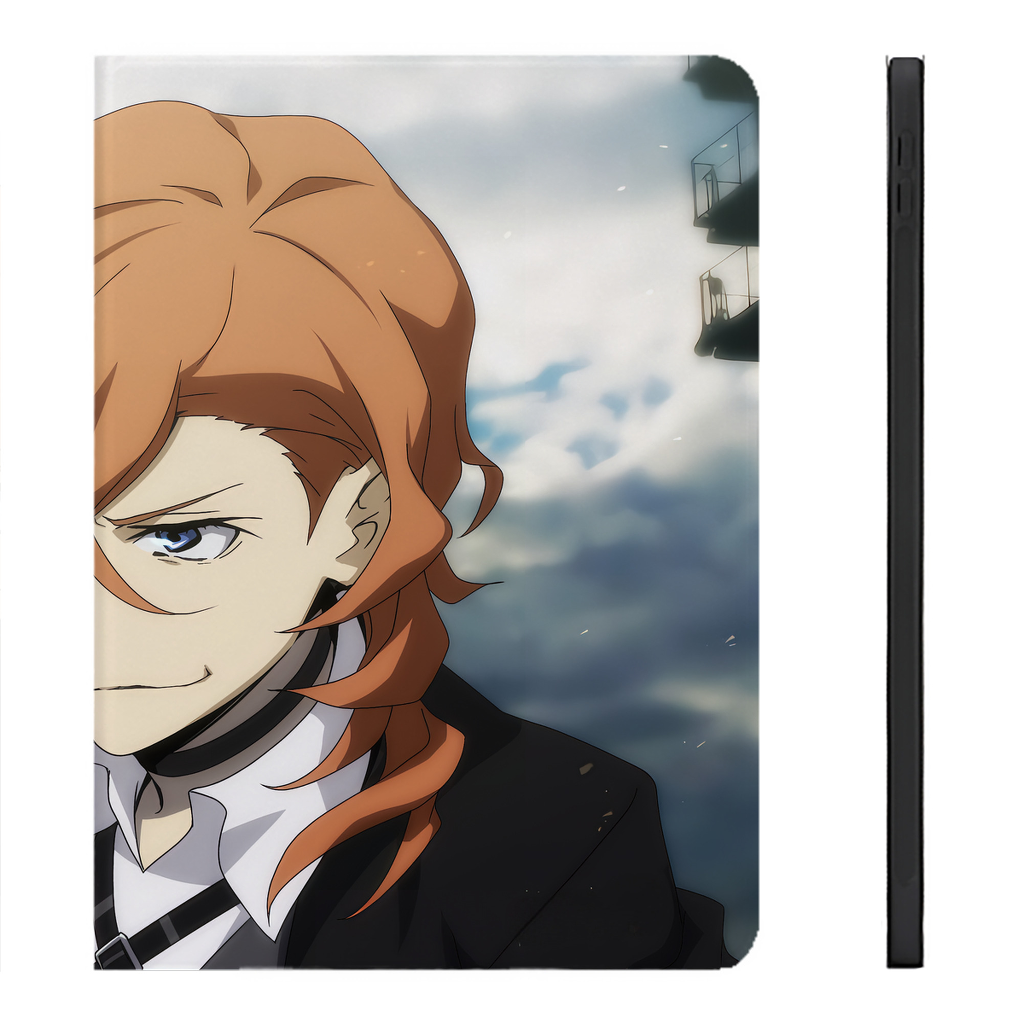 （画像用） 文豪ストレイドッグス Bungo Stray Dogs IPadケース ペンホルダー付き ブックスタイルデザイン